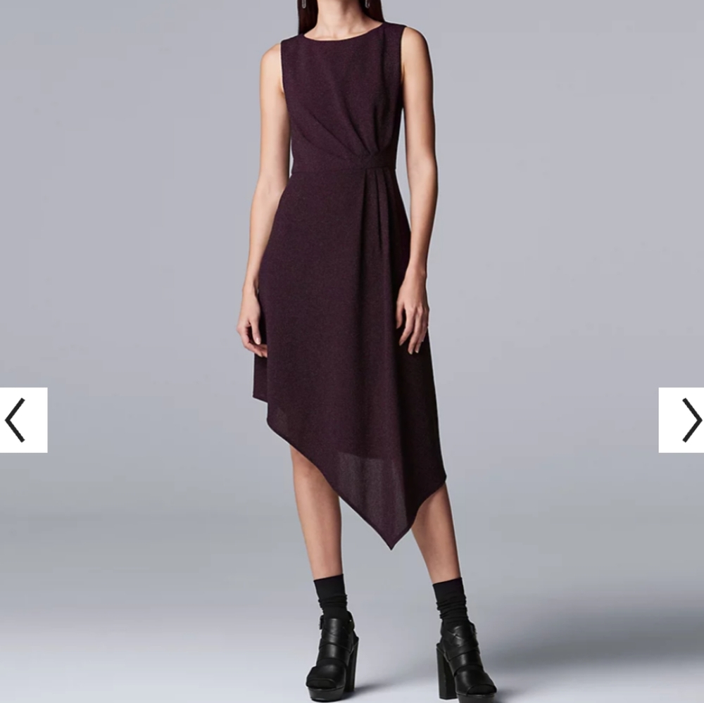 NWT || Vera Wang Asymmetrical dress